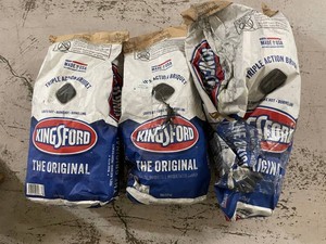 Kingford the Original Charcoal Briquets 8 Lb (Lot of 3)