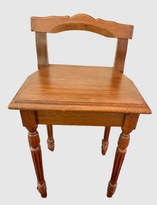 Vintage Chairside Table Wood Accent Table