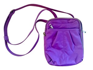 Crossbody Bag - Travelon Purple Zip Pocket