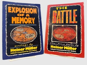 Vintage Books - Heiner Muller Explosion of a Memory & the Battle (Lot of 2)