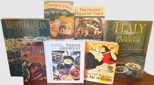 Cookbook Lot Mediterranean, Italian & Vermont Recipes (Lot of 7)