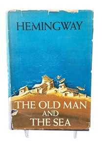 1952 Ernest Hemingway The Old Man and the Sea Hardcover Book with Dust Jacket - Book-of-the-Month Club Edition
