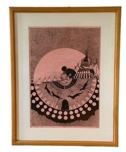 Signed John L. Doyle The Otters Request Lithograph - Limited Edition XVXXV, Framed