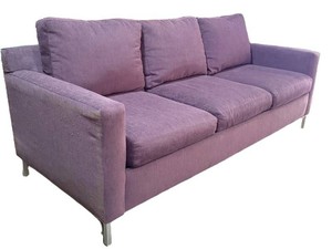 Modern Purple 3-Seater Sleeper Sofa