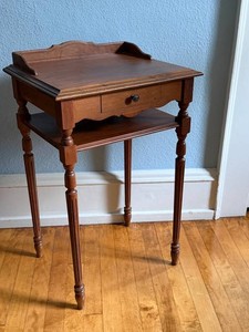 Vintage Console Table Queen City Products Solid Walnut