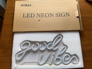 LED Neon Sign Good Vibes BYMAX