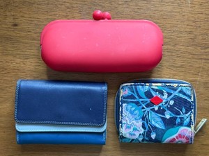 Wallet Set Mywalit Leather Floral Zip Around Clutch (Lot of 3)