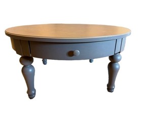 Coffee Table - IKEA Isala Gray Drawer Turned Legs