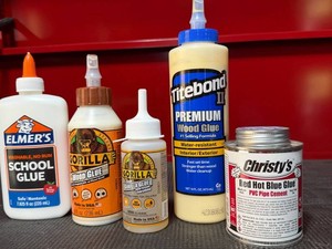 Bonding Agents - Elmers, Gorilla, Titebond & Christys (Lot of 5)