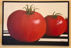 Oil on Canvas Wakelee Signed Tomato Still Life