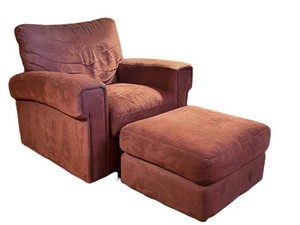 Recliner Chair With Ottoman Robinson & Robinson Upholstered