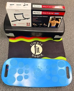 Home Gym Equipment Mixed Lot Perfect Multi-Gym Sport & Simply Fit Board