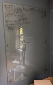Frameless Glass Dry Erase Board Mirror