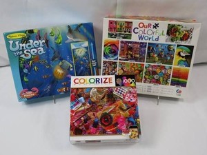 Melissa & Doug, Colorize & Our Colorful World Puzzle Box Mixed Lot