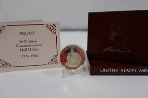 1982 George Washington Commemorative Half Dollar Proof - 90% Silver