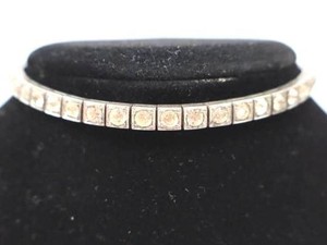 Vintage Sterling Silver 7 Tennis Bracelet