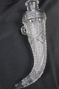 Early 20th-Century American Pressed Glass Cornucopia Wall Vase