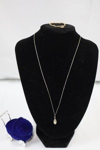 Baby Shoe Pendant Necklace & Heart-Key Bracelet Jewelry Set