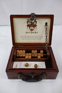 Front Porch Classics Circa Shut-The-Box Wooden Dice Game