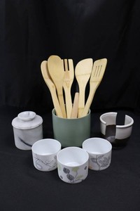 IKEA KUSTFYR Mugs, Bamboo Utensils & Kitchen Accessories Mixed Lot