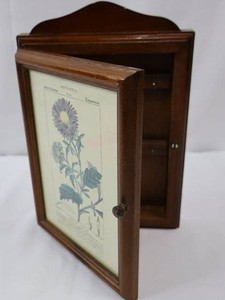 Vintage 1970s Wooden Wall-Mounted Key Storage Box