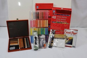 Loew Cornell Chalk Pastels & Mixed Art Supplies Mixed Lot