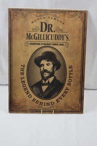 Dr. McGillicuddys Wooden Promotional Wall Sign