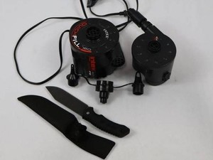 Camping Accessories Quick-Fill Air Pumps & Utility Knife