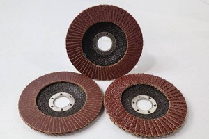 4 12-Inch Aluminum Oxide Flap Sanding Discs (Lot of 3)