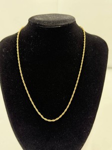 1420 PPC Stamped Rope Gold Chain Necklace