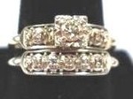 14K Gold Diamond Wedding Set