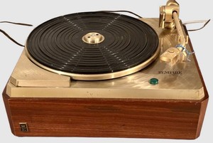 LLR - Vintage Turntable - Empire 398 Gould Finished Metal Top Walnut Wood