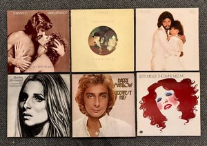LLR - Vinyl Records - Barbra Streisand, Barry Manilow, Bette Midler & Seals & Crofts (Lot of 6)