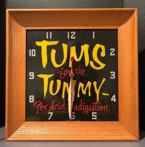 LLR - Vintage TUMS For The Tummy Promotional Wall Clock