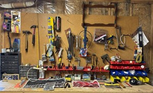 LLS - Tool Assortment Mixed Lot Hand Tools, Wrenches & Shop Supplies