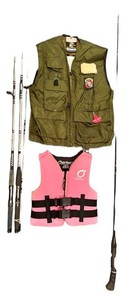 LLR - Fishing Tackle Mixed Lot Stearns, Overtons, Garcia & Lews