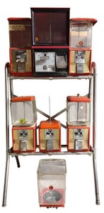 LLS - Vintage Northwestern Model 60 Vending Machine Rack (Lot of 7)