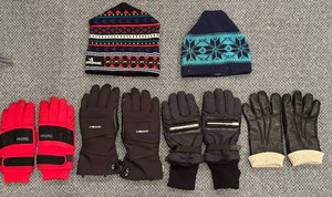 LLR - Winter Gloves & Knit Hats Mixed Lot - Head, Grandoe & Steamboat (4 Pairs, 2 Hats)