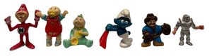 LLR - 1980s Smurfs & Cabbage Babies Figurine Lot (Lot of 6)