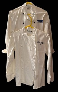 LBR - Chef Jackets the Happy Chef Size S & XS (Lot of 2)