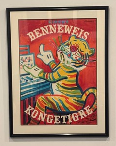 FR - Cirkus Benneweis Kongetigre Framed Art Print by Erik Stockmarr