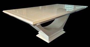 LR - Vintage Art Deco Dining Table With Leaves