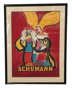 FR - Circus Schumann Framed Art Print by Erik Stockmarr