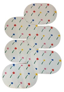 LR - Set of Six Vintage Marimekko Floral Print Placemats