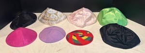 LR - Eight Yarmulkes
