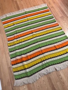 LR - Vintage Afghan Throw Blanket