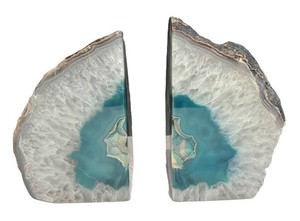 LR - Pair of Gorgeous Geode Bookends