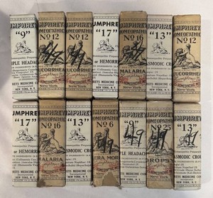 LR - Vintage Humphreys Homeopathic Medicines