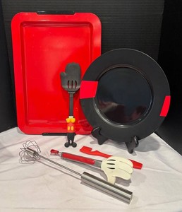 LR - Two Serving Platters and Utensils