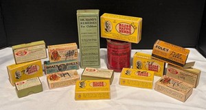LR - Vintage Potions and Medicines by Foley, Bliss Native Herbs, Mothersills, Dr. Hands and More